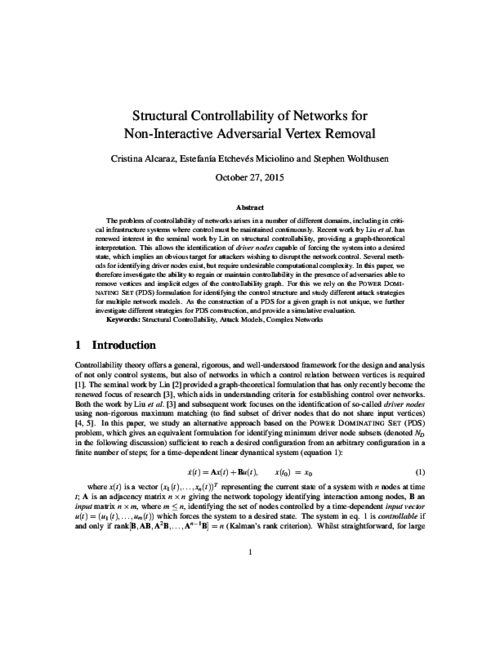 Structural Controllability of Networks for Non-Interactive Adversarial Vertex Removal