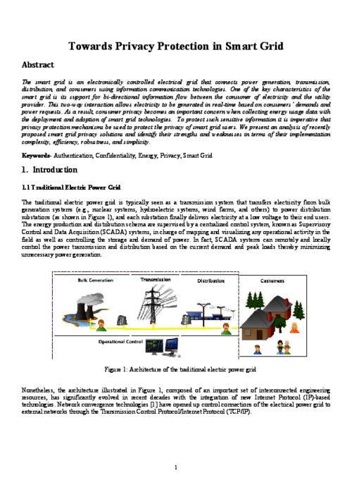 Towards Privacy Protection in Smart Grid