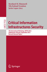 Proceedings of the 7th International Conference on Critical Information Infrastructures Security (CRITIS 2012)
