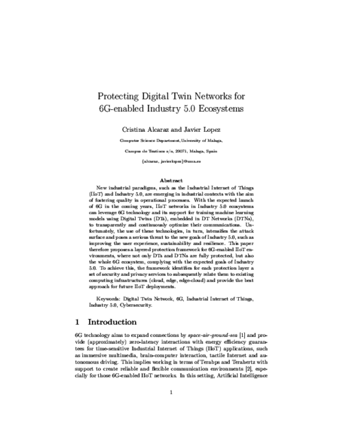 Protecting Digital Twin Networks for 6G-enabled Industry 5.0 Ecosystems