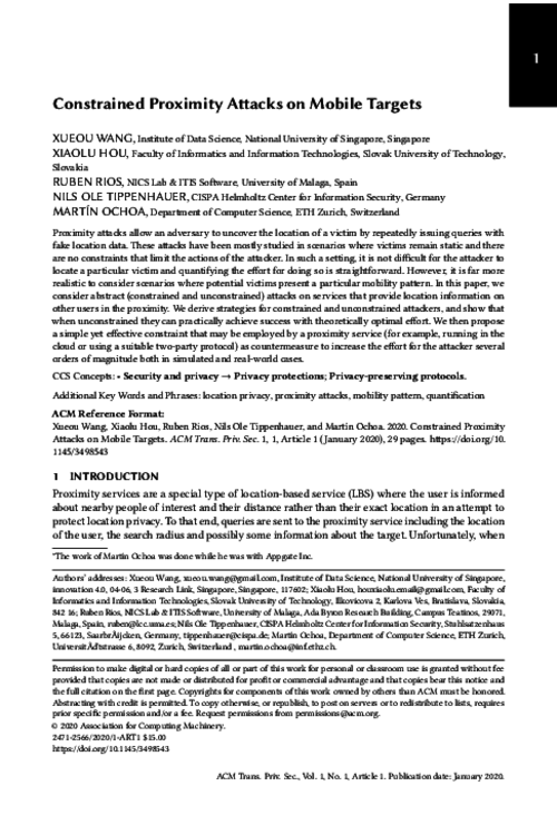 Constrained Proximity Attacks on Mobile Targets